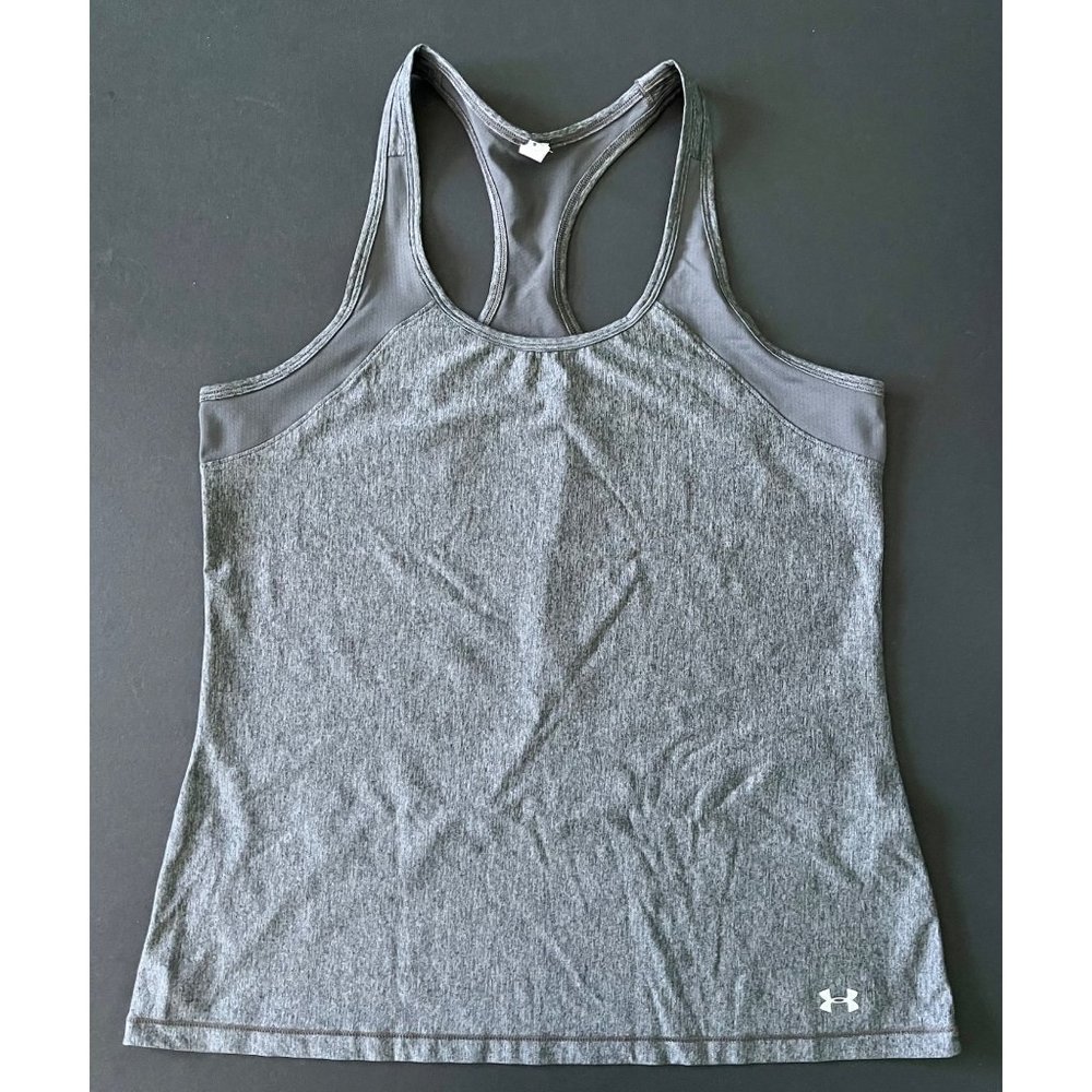 LOT OF FOUR running yoga gym tanks - Under Armour Adidas - large